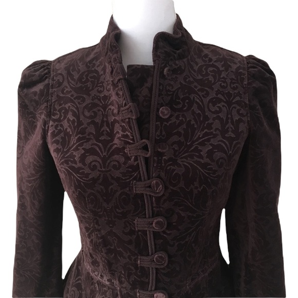 Ann Taylor Jackets & Blazers - Ann Taylor Blazer Loft Petites Floral Velvet Suit Jacket 10P 10